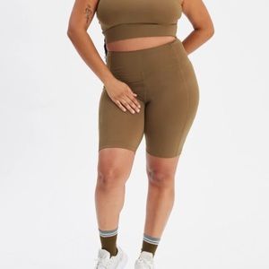 Girlfriend Collective Spruce High Waisted Bike Shorts
